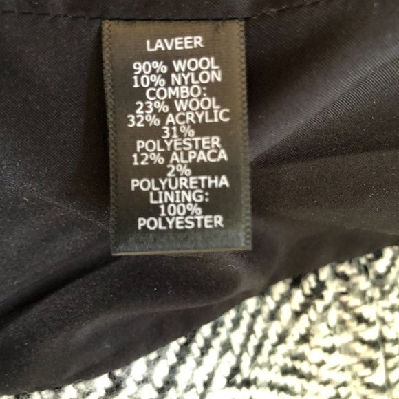Laveer Colorblock Herringbone Wool Blend Jacket Size 2 - Picture 12 of 13